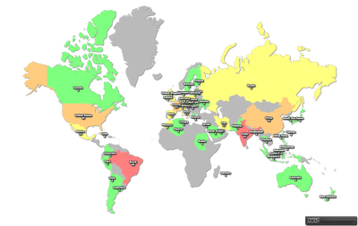 Map of users